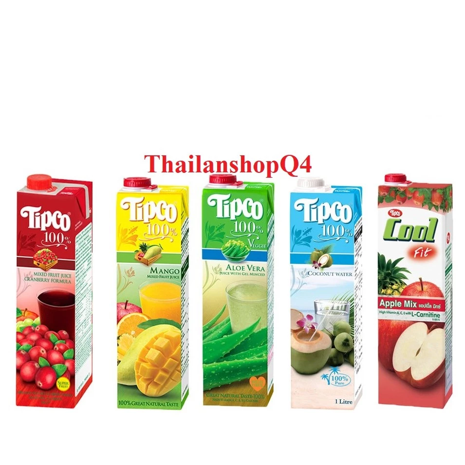 HCM- NƯỚC ÉP TRÁI CÂY TIPCO 970ml/1000ml THÁI LAN