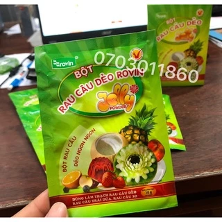 Bột rau câu dẻo Jelly - Rovin Hoàng Yến (1 gói 10g)