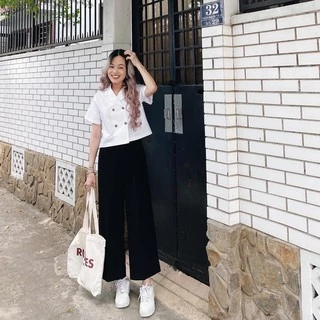 Quần ống rộng dáng lửng MOCHI PANTS