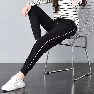 Quần Jogger Nam/Nữ 1 sọc Thun Poly ống BO. Phong Cách Thể Dục Thể Thao Năng Động Cá Tính Unisex