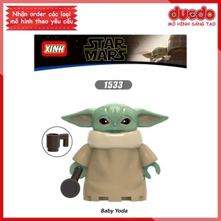 Minifigures nhân vật Chiến tranh các vì sao war Baby Yoda - Đồ Chơi Lắp Ghép Xếp Hình Mini Mô hình Xinh X1533