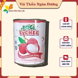 Vải Thiều Ngâm Đường VIFOCO Hộp 565gr, Vải Tươi Ngâm Đường Xuất Khẩu