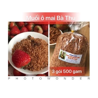 [HOẢ TỐC] 03 gói muối ômai chính hiệu Bà Thu loại 500 gam, chấm hoa quả siêu ngon, đặc sản Hà Nội