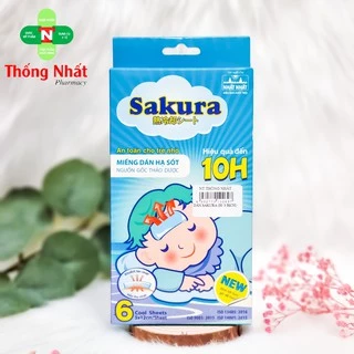 Miếng dán hạ sốt Sakura hộp 6 miếng