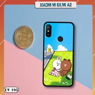 Ốp lưng nhám Xiaomi MI 6X/ MI A2 in hình