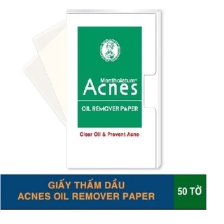 Giấy Thấm Dầu Acnes Dành Cho Da Nhờn Bịch 50 Tờ Hút Dầu Nhờn Ngăn Ngừa Mụn