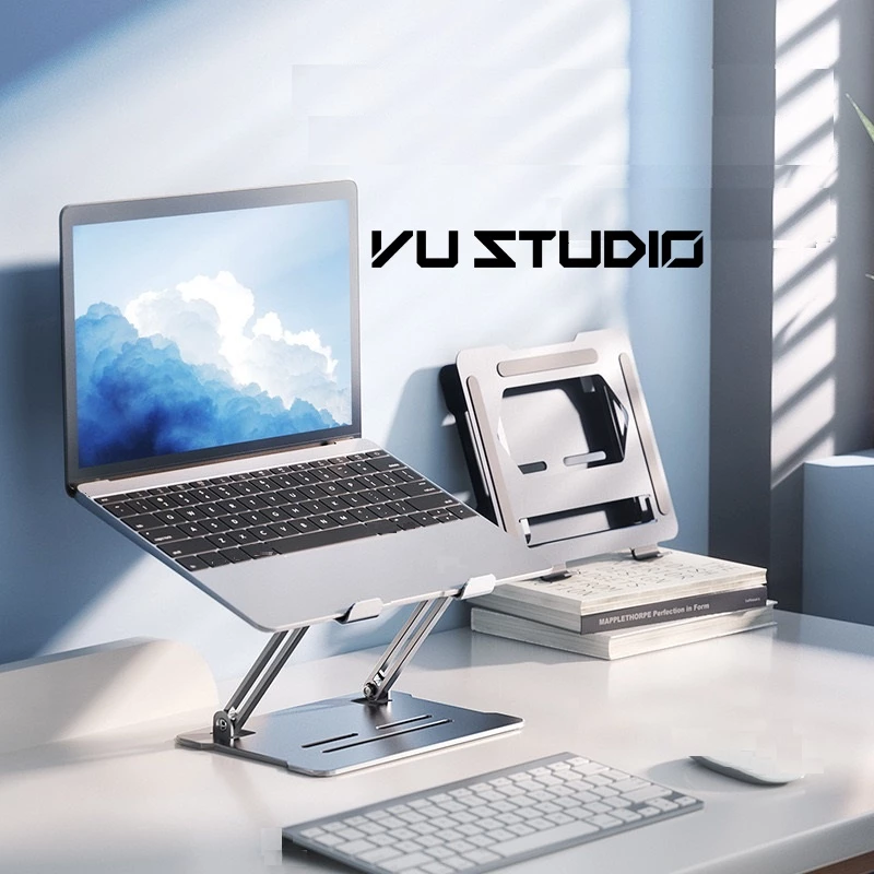 Giá để laptop, iPad, Macbook D32 công thái học kiêm đế tản nhiệt và nâng cao laptop, chống mỏi vai gáy