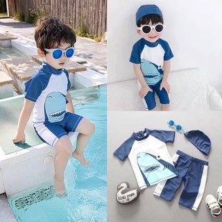 Set bơi rời Shark bé trai- cá mập xanh