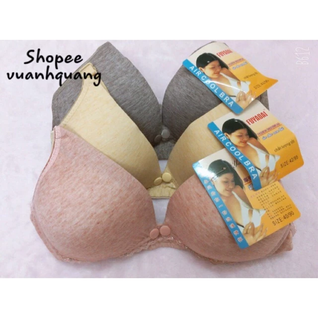 (MS40)Áo lót trơn cho con bú cúc bấm tiện lợi