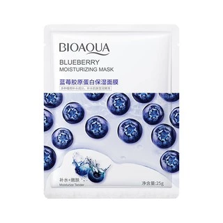 Lẻ 1 miếng mặt nạ dưỡng trắng da việt quất Bioaqua Wonder Facial Mask-W46-B03T1