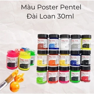 Màu Poster PENTEL Đài Loan 30ml (Màu lẻ) - hàng chính hãng