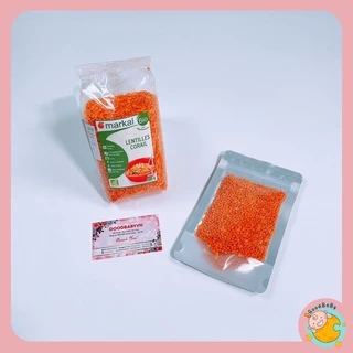 Đậu lăng đỏ cam san hô hữu cơ Markal 100g - 500g Goodbabyvn