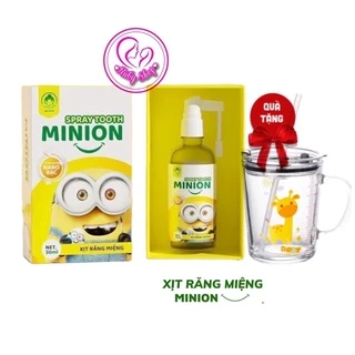 Xịt chống sâu răng cho bé Minion 50ml bảo vệ răng, ngừa sâu răng ố vàng + quà