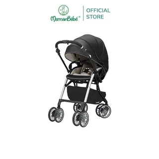 (MamanBébé chính hãng) Xe đẩy Combi Umbretta 4 bánh quay tự động Premium new black