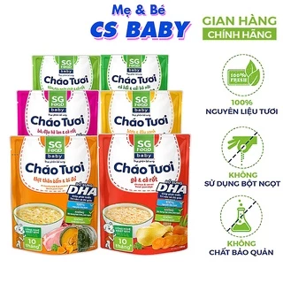 Cháo tươi SG Food sài gòn baby cho bé ăn dặm đủ vị date mới [CS BABY]