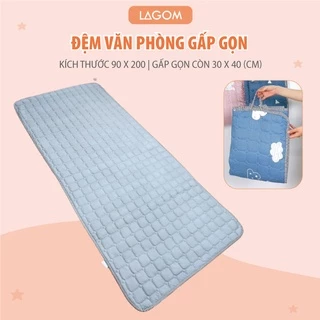 Đệm Ngủ Văn Phòng Gấp Gọn Cotton Trần Bông  | Thoáng Mát & Êm Ái