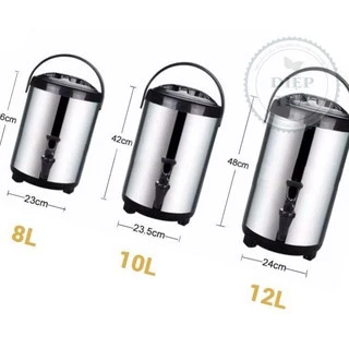 Bình Ủ Trà Giữ Nhiệt Inox 304 (6L - 8L - 10L - 12L) (Phổ biến nhất là bình 8L)