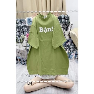 [FREESHIP ĐƠN TỪ 50K] Áo phông Nam Nữ chữ BẬN  Streetwear Áo Thun Nam Form Rộng Basic Cotton Oversize