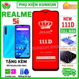 Kính Cường Lực REALME 5i - Siêu mượt - Dán Full màn hình 111D - Độ cứng 10H - Độ trong suốt điện thoại cực cao