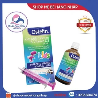 Canxi sữa khủng long Ostelin & VitaminD3 Liquid 90ml - Xuất xứ Úc Chính Hãng