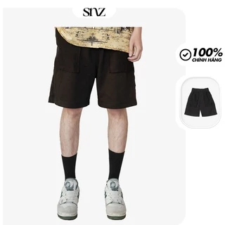 Quần Short Basic Nam Nữ Snazzy Vải Nỉ Chân Cua Form Rộng sweatshort