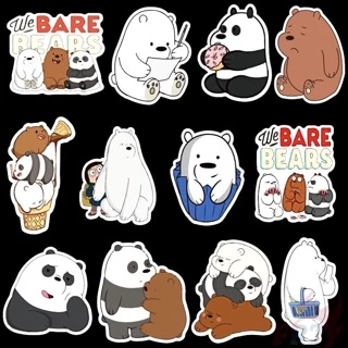 Sticker cute dán hình 3 gấu chống thấm nước