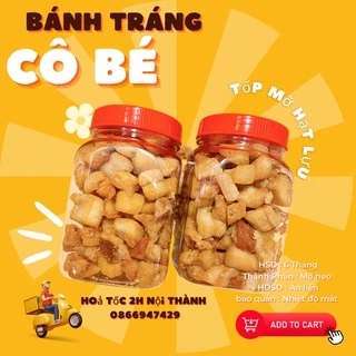 Tốp Mỡ Ba Rọi Hạt Lựu - Giòn Ngon - 100gr