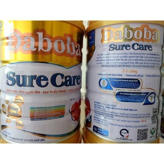 Sữa dinh dưỡng phục hồi sức khỏe  Sure Care Daboba 900g dành cho người ốm, người bệnh, cần phục hồi sức khỏe