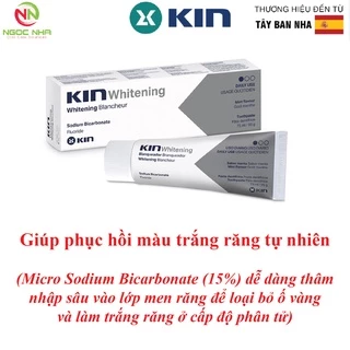 Kem đánh răng làm trắng răng Kin Whitening 75ml/ Tây Ban Nha