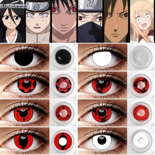 [COD & hộp đựng ống kính miễn phí] EYESHARE Cosplay Kính áp tròng cho mắt Naruto Series 1 Cặp trang trí Ống kính trang điểm Phụ kiện anime cho mắt Kính áp tròng màu Sử dụng hàng năm