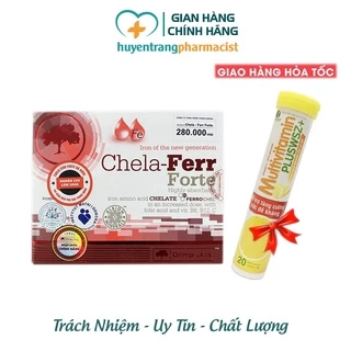 Chela Ferr Forte Bổ sung Sắt, Acid Folic cho mẹ Bầu trước và sau sinh (Hộp 30 viên)