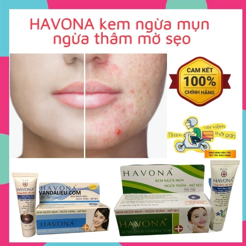 HAVONA PLUS 10G. KEM NGỪA MỤN, NGỪA THÂM, MỜ SẸO