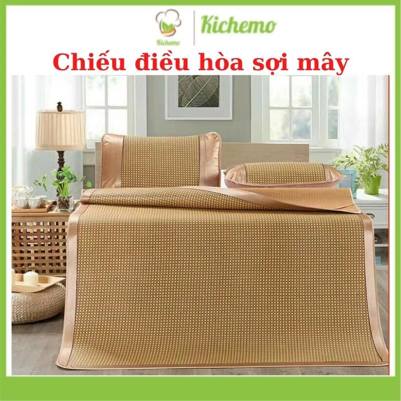 Chiếu điều hòa sợi mây mùa hè mềm mại thoáng mát nhiều kích thước