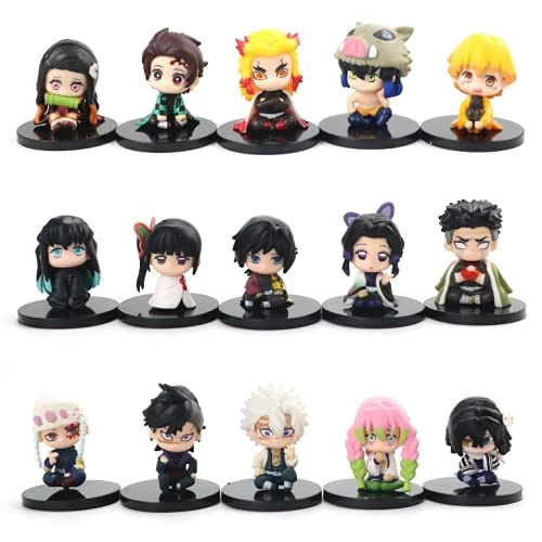 Mô hình chibi Kimetsu No Yaiba nhiều nhân vật, figure thanh gươm diệt quỷ 5 cm