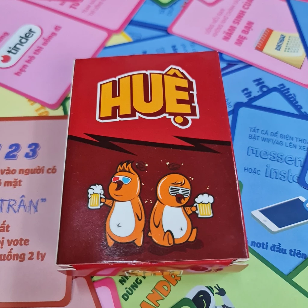 Bộ bài "HUỆ" - Drinking game hot trend gây bùng nổ cuộc vui liên hoan làm bạn vừa say vừa cười như điên trên bàn nhậu