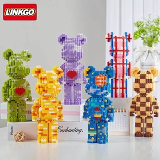 Bộ đồ chơi lắp ráp Bearbrick - Mô hình 3D LINKGO Nanoblock