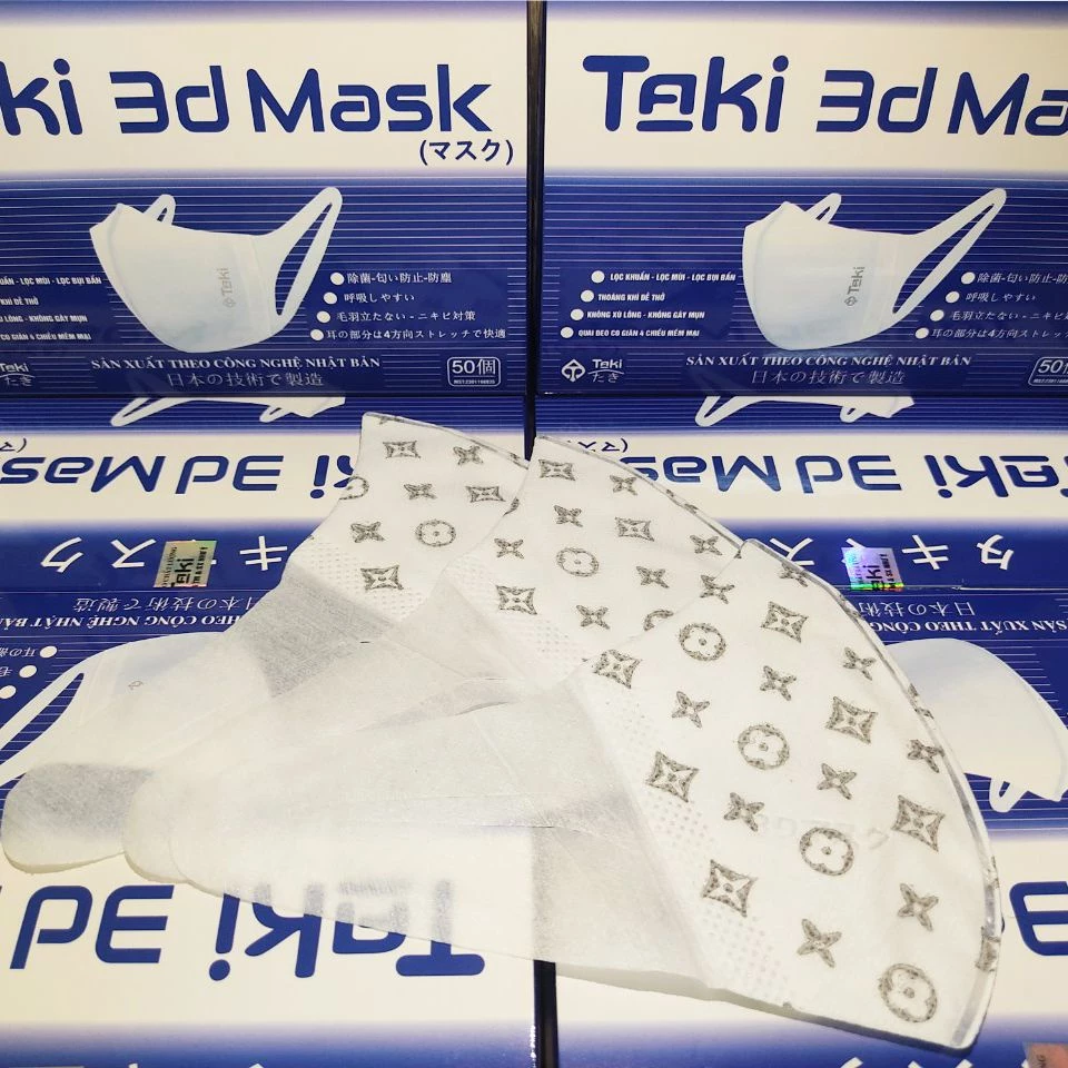 [[Chính hãng]]- Khẩu Trang 3D Họa Tiết LV Siêu Hot Công Nghệ Nhật Hộp 50c