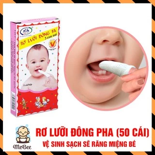 Rơ lưỡi, gạc tưa lưỡi Đông Pha (Gói 10 hộp 50 chiếc)