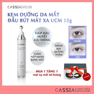 Kem Dưỡng Mắt Collagen UCM giảm thâm đầu massage 360 độ làm mờ nét nhắn dưỡng trắng săn chắc đánh tan bọng mắt