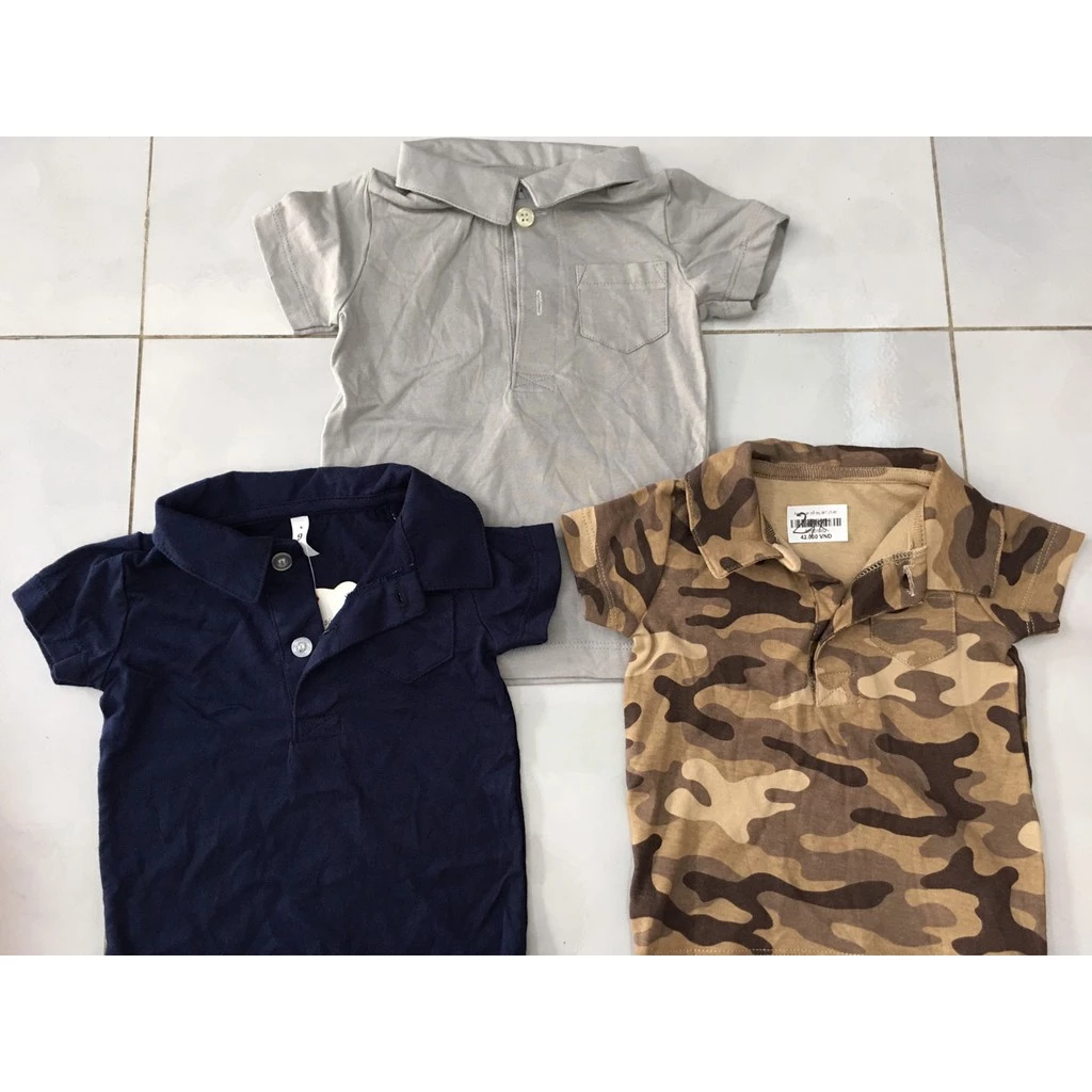 Áo thun cổ trụ trai