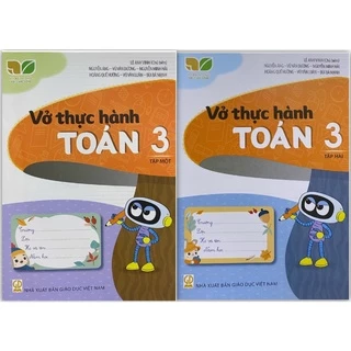 Sách - Combo Vở thực hành Toán 3 tập 1 + 2 ( Kết nối tri thức với cuộc sống )