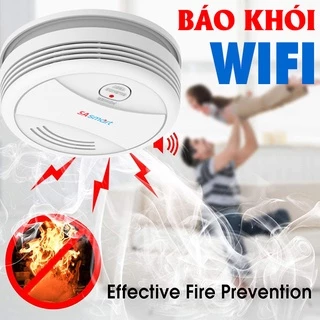 BÁO CHÁY WIFI KHÔNG DÂY 5A-SM01, báo cháy độc lập dùng pin 9V, báo cháy cho gia đình, báo cháy đơn giản