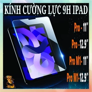 Kính cường lực 9h ipad pro 11"- ipadpro 12.9"- ipad pro m1 11" - ipad pro m1, m2 pro 12.9 icnh (tempered glass).