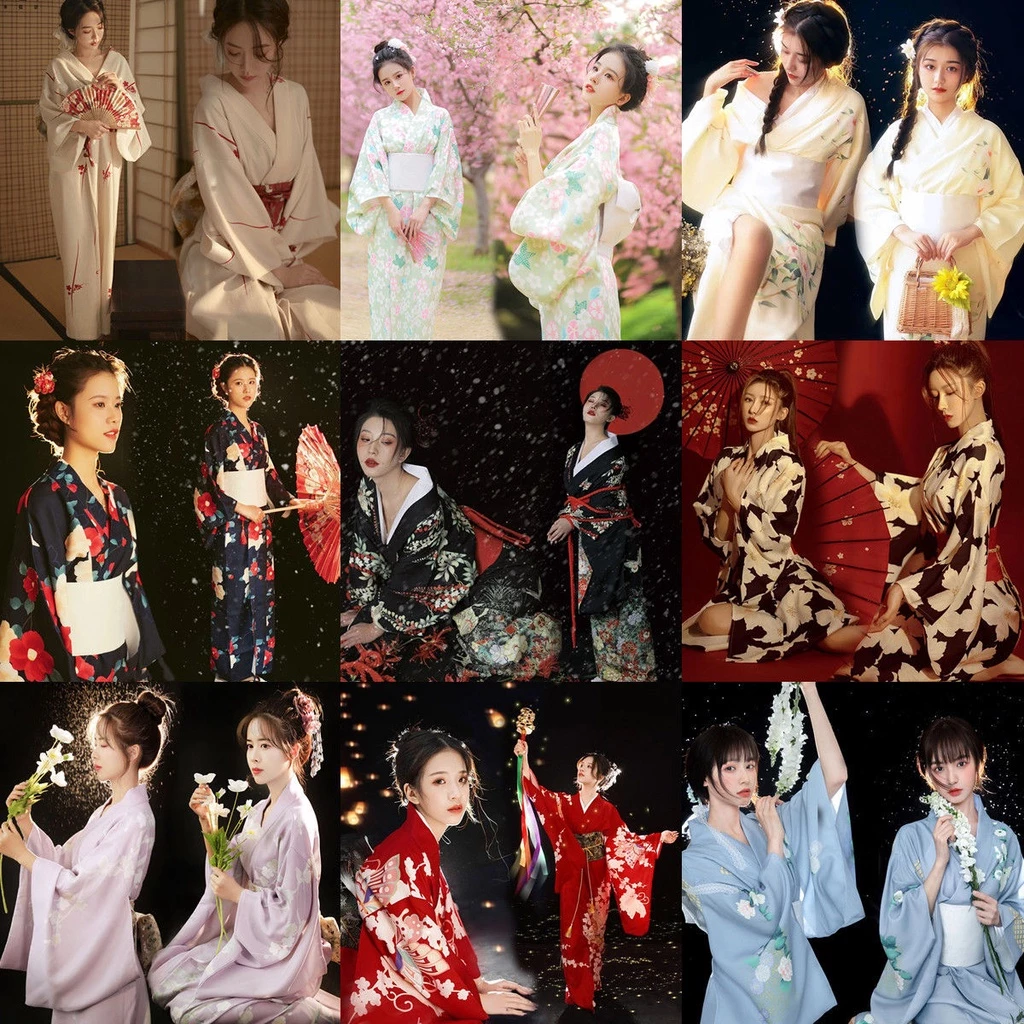 Trang Phục Kimono Truyền Thống Nhật Bản Yukata Nữ Nhật Bản [sẵn  nhiều mẫu ]
