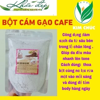 500gr cám gạo cafe tắm trắng tẩy da chết handmade