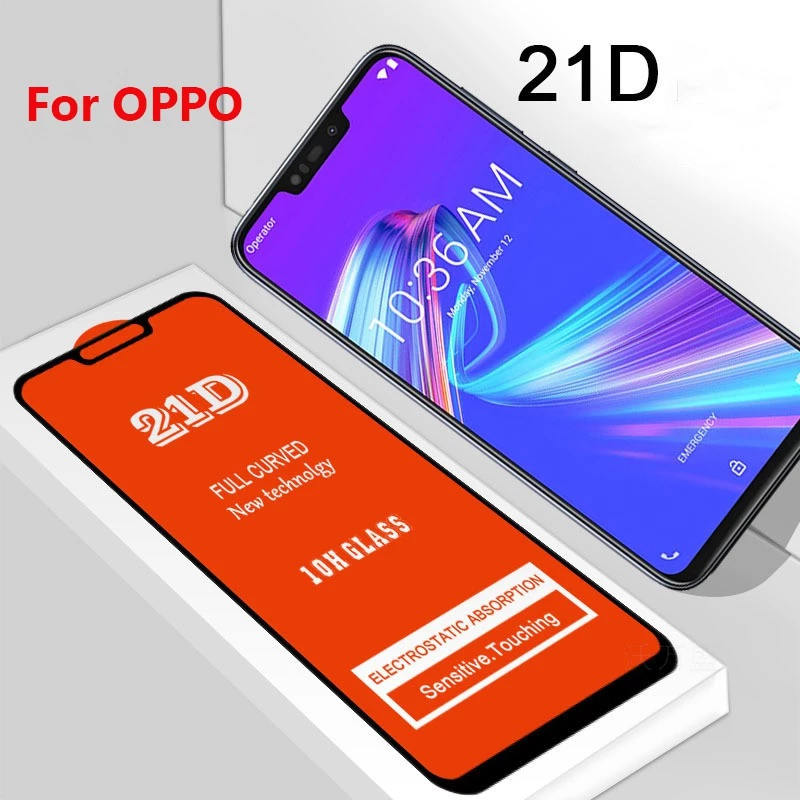 Kính cường lực bảo vệ toàn màn hình 21D dành cho OPPO R7 R9 R11 R15 R17 R7s R9s R11s R15x RX17 Y90 Neo Plus Pro