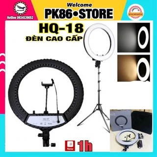 Đèn led tittoc, livestream quay phim chụp ảnh HQ18, trang điểm bán hàng 26 30 33 36 45 49 cm