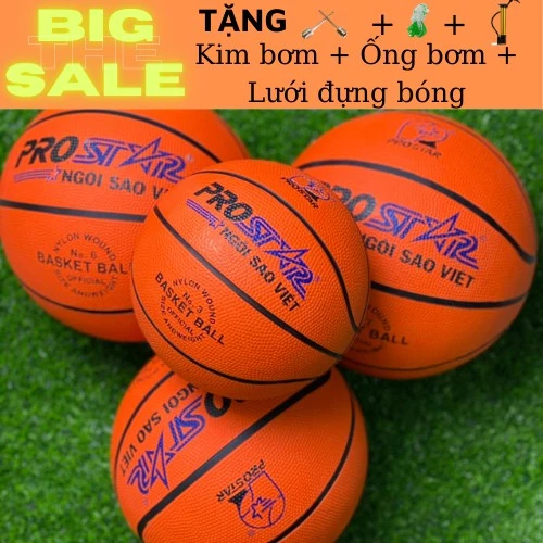 Quả bóng rổ size 3 5 6 7 HKS Sport MUA 1 TẶNG 1, bóng rổ cao su siêu nảy và bền RANDOM MÀU