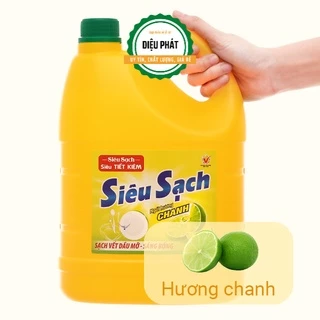 ⚡️ Nước Rửa Chén Lix Siêu Sạch Hương Chanh Can 3.6kg