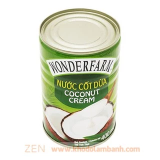 Cốt dừa WonderFarm lon 400ml